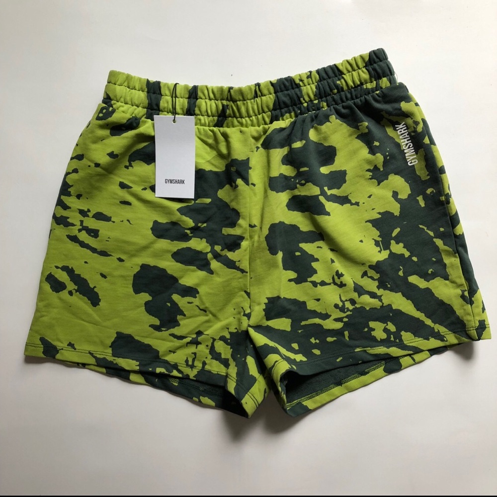 NEW Gymshark Colour Burst Shorts Green S